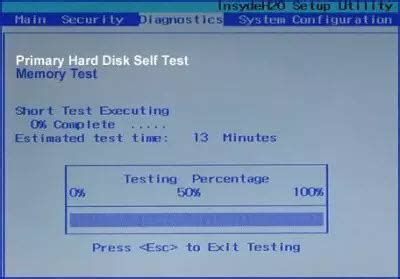 windows primary hard disk self test never gets past 00|Extended self test .